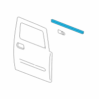 OEM 2003 Hummer H2 Belt Weatherstrip Diagram - 15101755