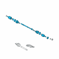 OEM 2015 Hyundai Tucson Shaft Assembly-Drive, LH Diagram - 49500-2S210