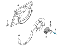 OEM 2021 Ford F-250 Super Duty Fan Clutch Stud Diagram - -W713461-S437