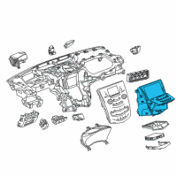 OEM Cadillac CTS CONTROL ASM-AM/FM STEREO RDO Diagram - 84602093