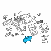 OEM 2016 Cadillac ATS Cluster Diagram - 84053988