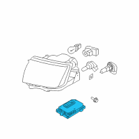 OEM 2007 Lincoln MKX Control Module Diagram - 7A1Z-13K198-A