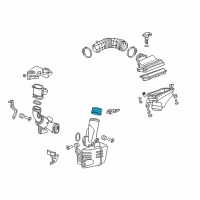 OEM Acura TSX Tube, Air Cleaner Connecting Diagram - 17251-RL5-A00