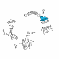 OEM Acura TSX Cover, Air Cleaner Diagram - 17210-RL5-A00