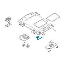 OEM Nissan Versa Switch Sunroof Diagram - 25450-AL50E
