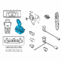 OEM 2018 BMW 540d xDrive Gear Selector Switch Diagram - 61-31-6-825-827