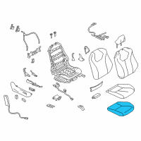 OEM 2019 Infiniti Q60 Pad-Front Seat CUSH Diagram - 87311-5CA1A