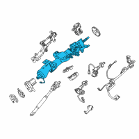 OEM 2017 Chevrolet Tahoe Steering Column Diagram - 23381949
