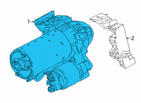 OEM BMW 540i xDrive Starter Diagram - 12-41-8-671-505