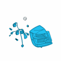 OEM 2010 Nissan Sentra Lamp Assembly-Rear Combination LH Diagram - 26555-ZT50B