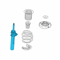 OEM 2021 BMW X1 Front Left Suspension Strut Diagram - 31-30-6-886-755