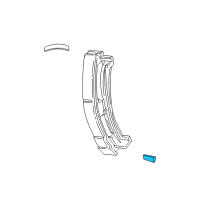 OEM 1998 Ford Ranger Body Side Molding Diagram - XL5Z1029314BPTM