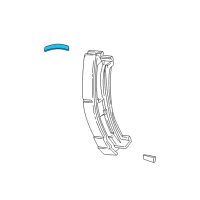 OEM 2006 Ford Ranger Body Side Molding Diagram - XL5Z-1051728-APTM