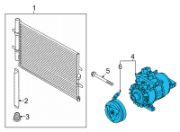 OEM 2021 Ford Transit-350 COMPRESSOR ASY Diagram - LK4Z-19703-C