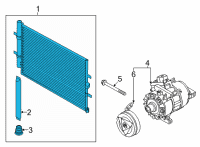 OEM 2020 Ford Transit-350 HD CONDENSER ASY Diagram - LK4Z-19712-A