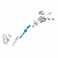 OEM Lexus IS350 Shaft Assembly, Steering Diagram - 45260-30220