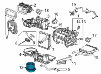 OEM 2020 Chevrolet Corvette Blower Motor Diagram - 84759350