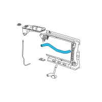 OEM 2002 Ford Mustang Upper Hose Diagram - F7ZZ-8260-BB