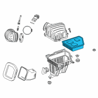 OEM 2013 Chevrolet Camaro Air Filter Diagram - 23116124