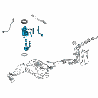 OEM 2017 Toyota Prius C Fuel Pump Diagram - 77020-52451