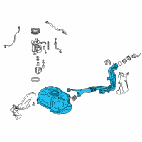 OEM 2019 Toyota Prius C Fuel Tank Diagram - 77001-52360