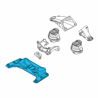 OEM 2007 BMW M5 Gearbox Support Diagram - 22-31-2-282-027