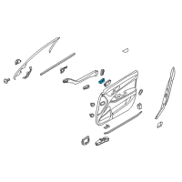OEM Hyundai Equus Interior Door Handle Assembly, Right Diagram - 82620-3N000-VLC