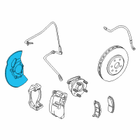 OEM 2011 Cadillac CTS Splash Shield Diagram - 25949375