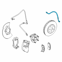 OEM 2010 Cadillac CTS Brake Hose Diagram - 15818105