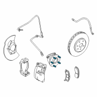 OEM GMC Sierra 2500 Hub & Bearing Wheel Stud Diagram - 11588811