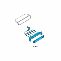 OEM 1998 Infiniti QX4 Lamp Assembly-Stop Diagram - 26590-0W010