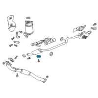 OEM Cadillac Muffler & Pipe Hanger Diagram - 84048841