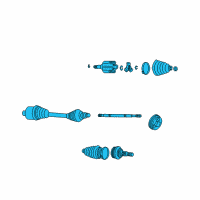 OEM 2000 Chevrolet Venture Axle Diagram - 23191340