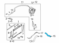 OEM 2020 Nissan Frontier Hose-Top Diagram - 21501-9BT0B