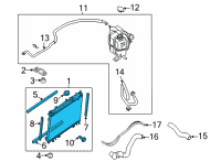 OEM 2022 Nissan Frontier Radiator Assy Diagram - 21410-9BT1A