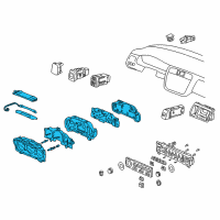 OEM 1998 Honda Accord Meter Assembly, Combination Diagram - 78100-S80-A12