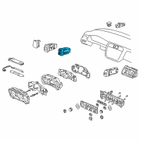 OEM 1998 Honda Accord Switch Assy., Roof Diagram - 35830-S84-A01