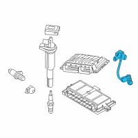 OEM BMW 330e Crankshaft Position Sensor Diagram - 13-62-7-595-860