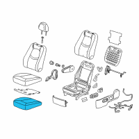 OEM Chevrolet HHR Pad Asm-Driver Seat Cushion Cover Diagram - 25872634