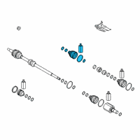 OEM Kia Forte Boot Kit-Fr Axle DIF Diagram - 495R5M7200