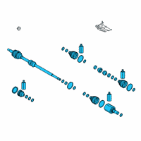 OEM 2022 Kia Forte Shaft Assembly-Drive, RH Diagram - 49501M7300