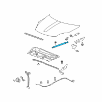 OEM Saturn Strut Asm-Hood Diagram - 25796761