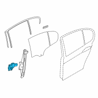 OEM 2016 BMW 330e Power Window Motor Rear Left Diagram - 67-62-7-341-563