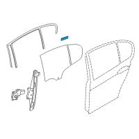 OEM 2014 BMW 320i xDrive Seal, Trim, C-Pillar, Right Diagram - 51-35-7-355-894
