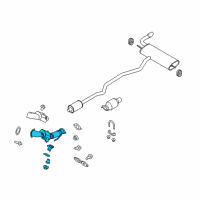 OEM 2018 Ford Fusion Catalytic Converter Diagram - DG9Z-5E212-J