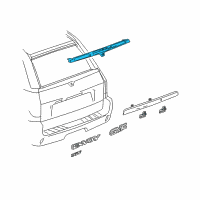 OEM GMC Envoy XUV Upper Molding Diagram - 10362013
