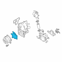 OEM 2017 Nissan Rogue Sport Gasket-Water Pump Diagram - 21014-1KC0A