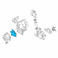 OEM Nissan Juke Gasket-Water Pump Diagram - 21014-1KC0A