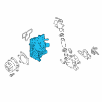 OEM Nissan Thermostat Housing Diagram - 11061-BV80B