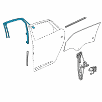 OEM 2016 Chevrolet Impala Run Weatherstrip Diagram - 84312108